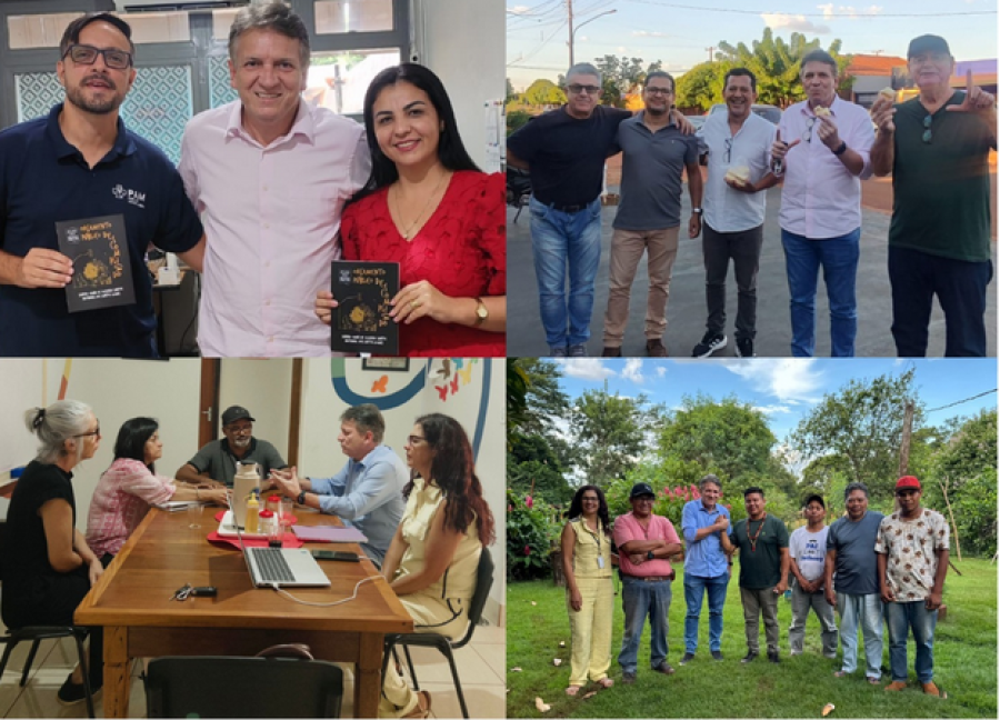 Lideranças das Aldeias Jaguapiru e Bororó apresentam demandas estruturais ao chefe de gabinete de Vander Loubet durante agenda em Dourados