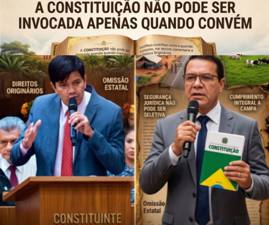 A CONSTITUIÇÃO NÃO PODE SER INVOCADA APENAS QUANDO CONVÉM